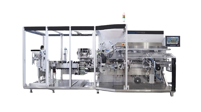Encartonadora para el embalaje de productos en la industria química